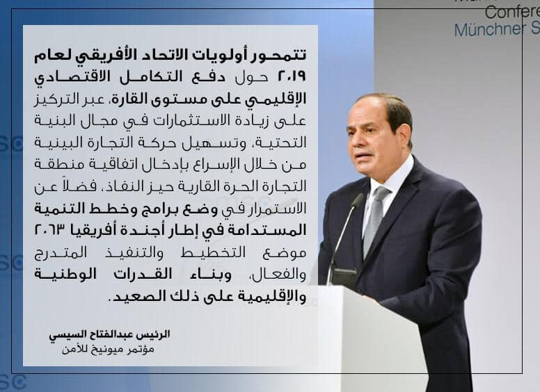 مقتطفات من كلمة الرئيس  فى ميونخ