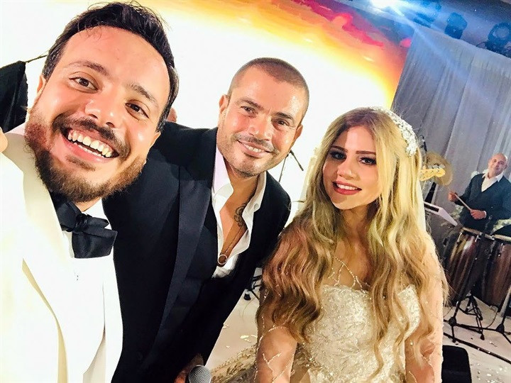 عمرو دياب فى زفاف هدير وإسماعيل