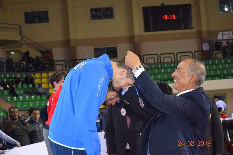 وزير الرياضة يكرم الفائزين فى بطولة التايكوندو