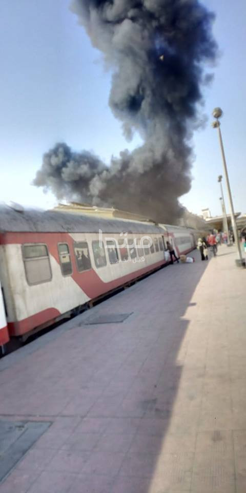 حريق قطار الإسكندرية