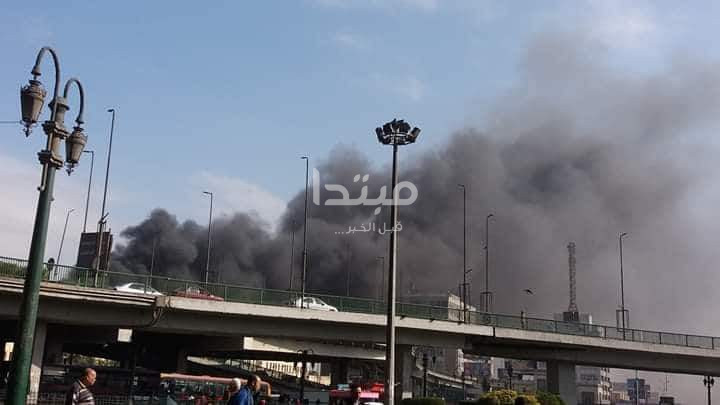 حريق محطة مصر