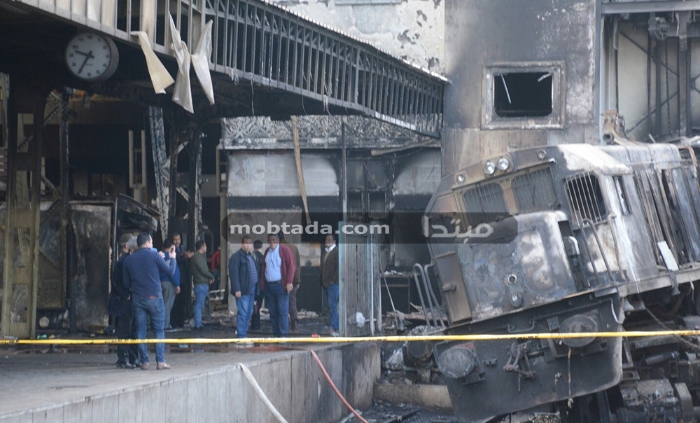 حريق محطة مصر