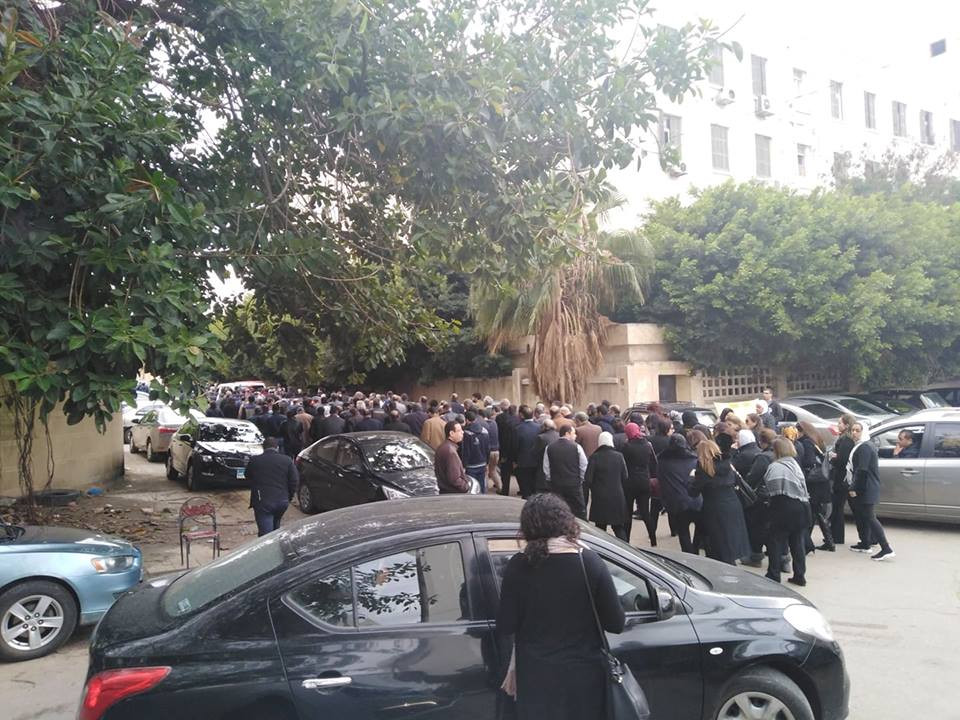 جنازة ضحية حادث قطار محطة مصر