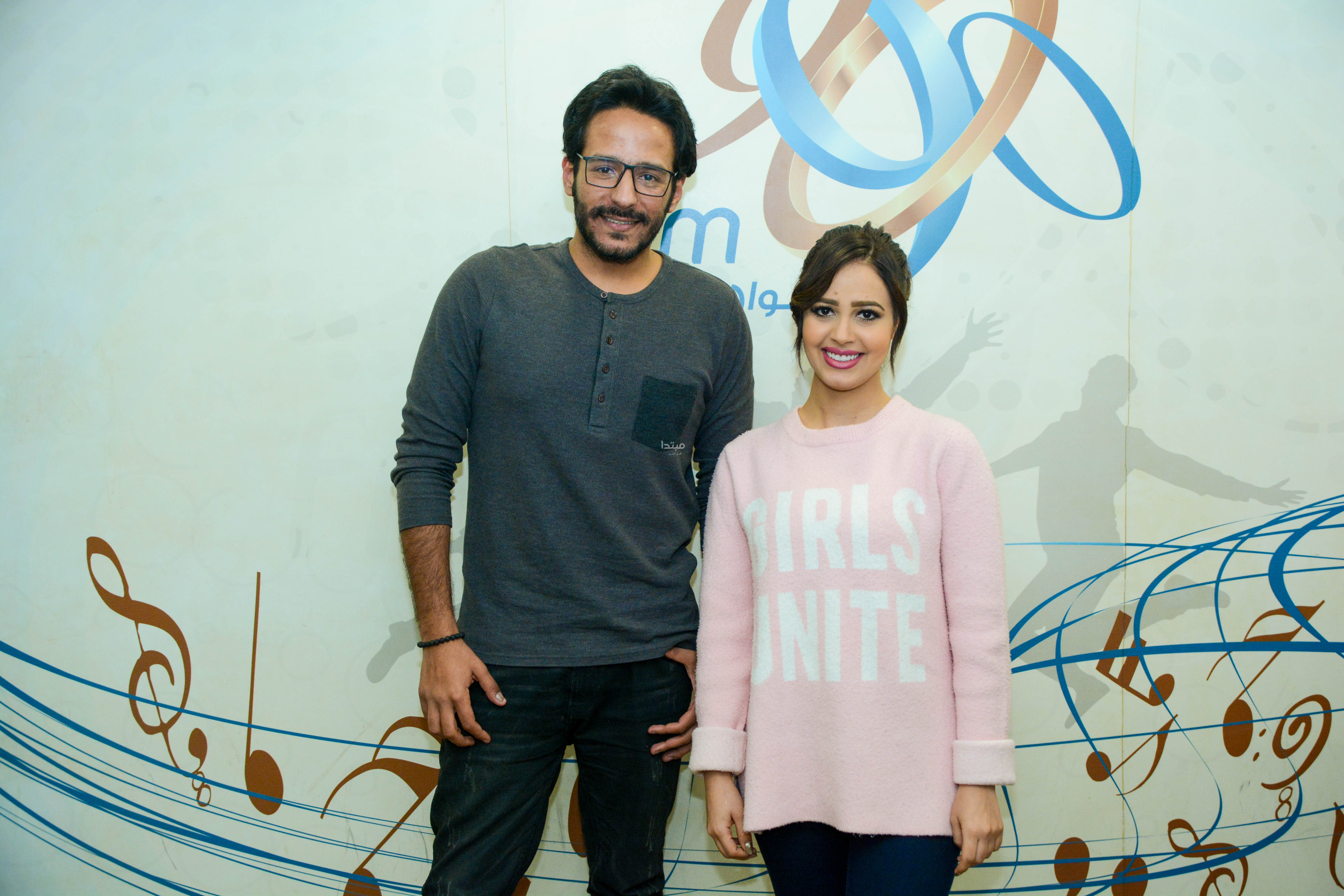 الكاتب أحمد المالكى ورنا سماحة