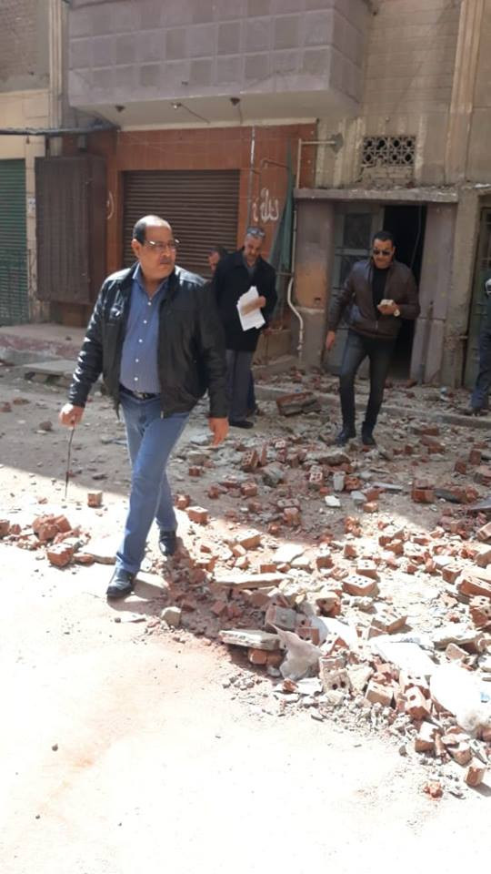 انهيار جزئي بعقار في الإسكندرية
