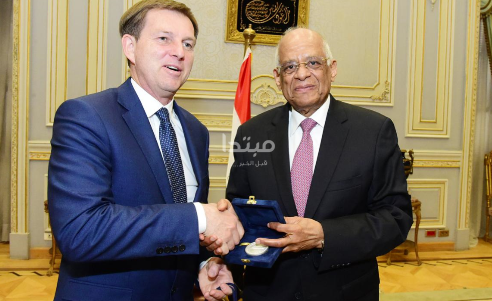 علي عبدالعال ووزير خارجية سلوفينيا