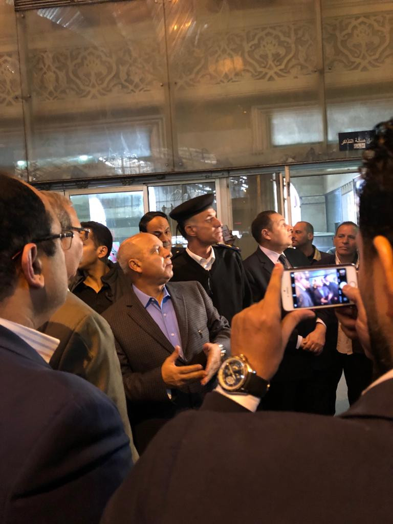 كامل الوزير فى محطة مصر