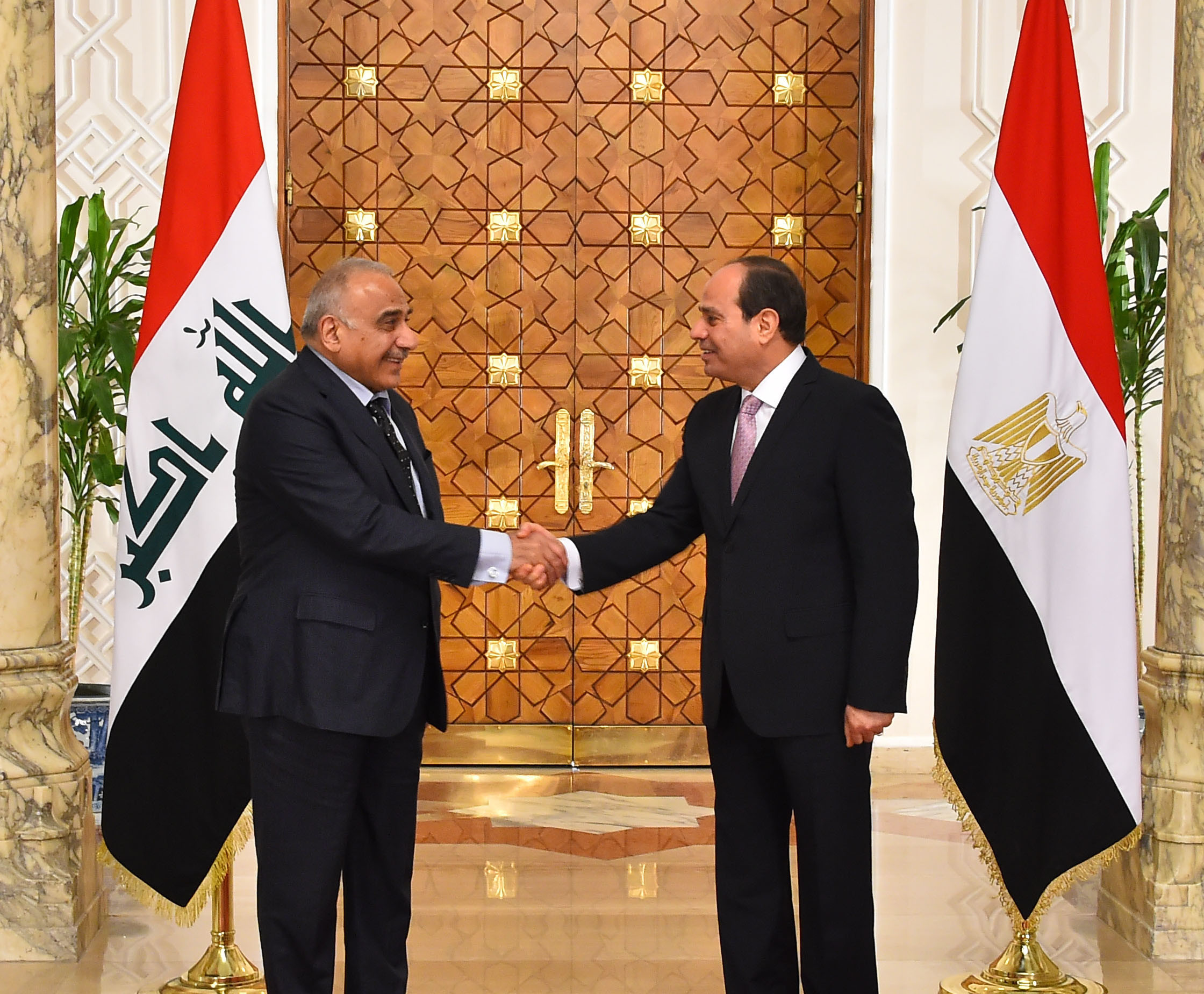 السيسى ورئيس وزراء العراق