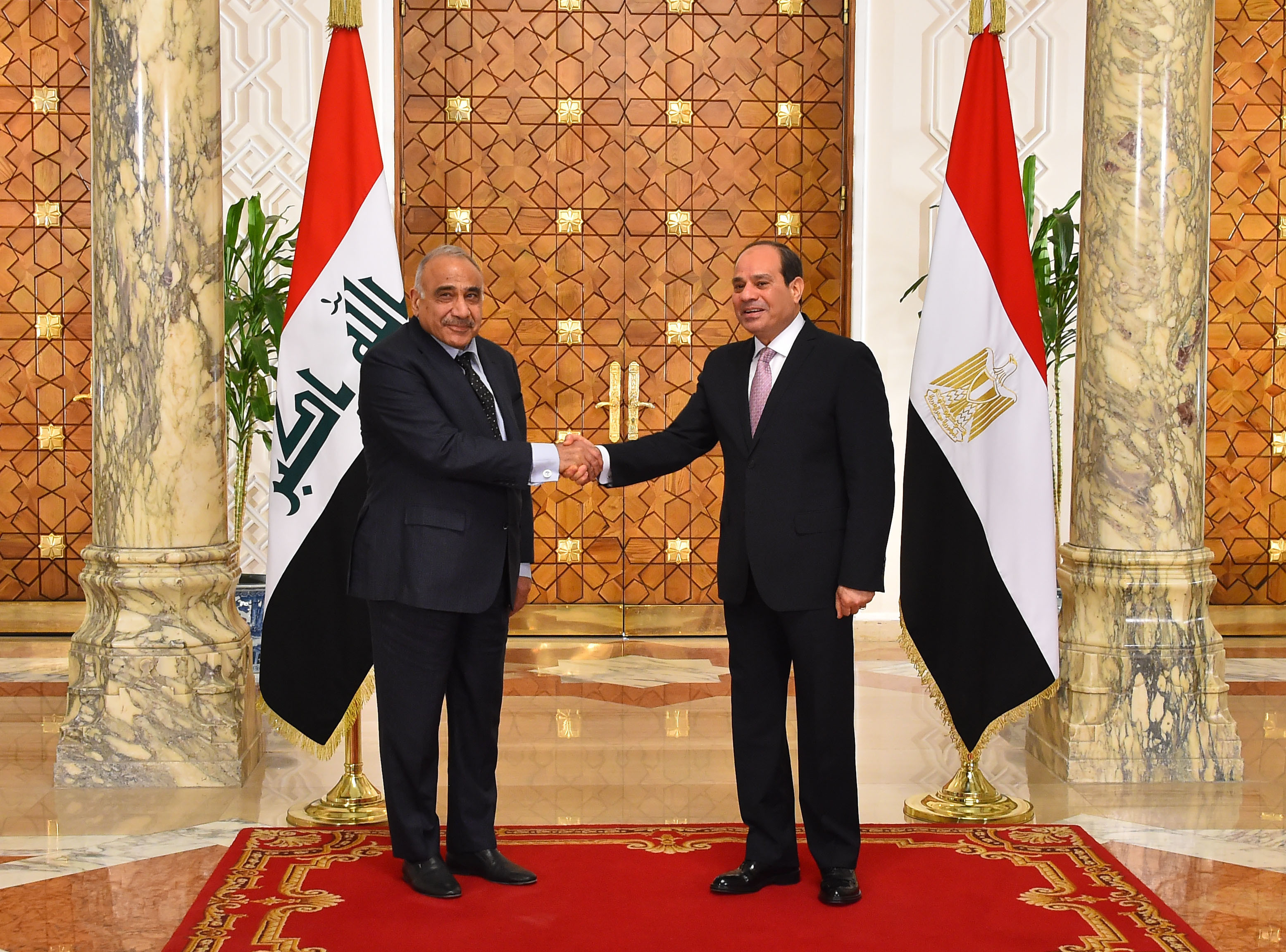 السيسى ورئيس وزراء العراق