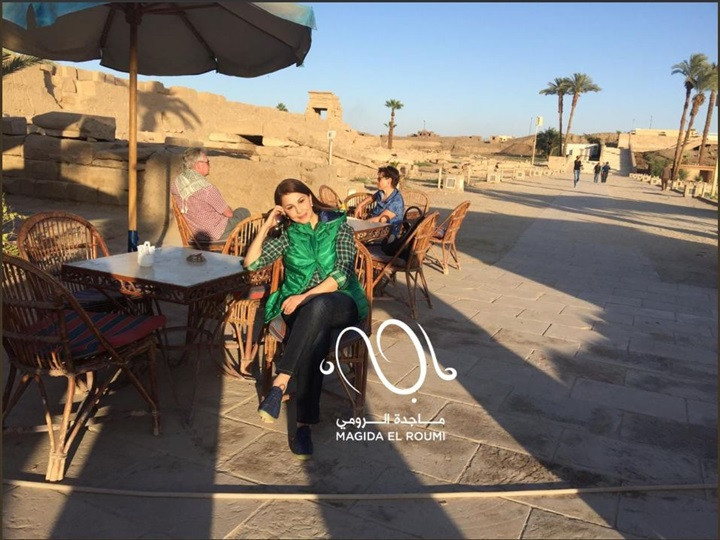 ماجدة الرومى فى معبد الكرنك