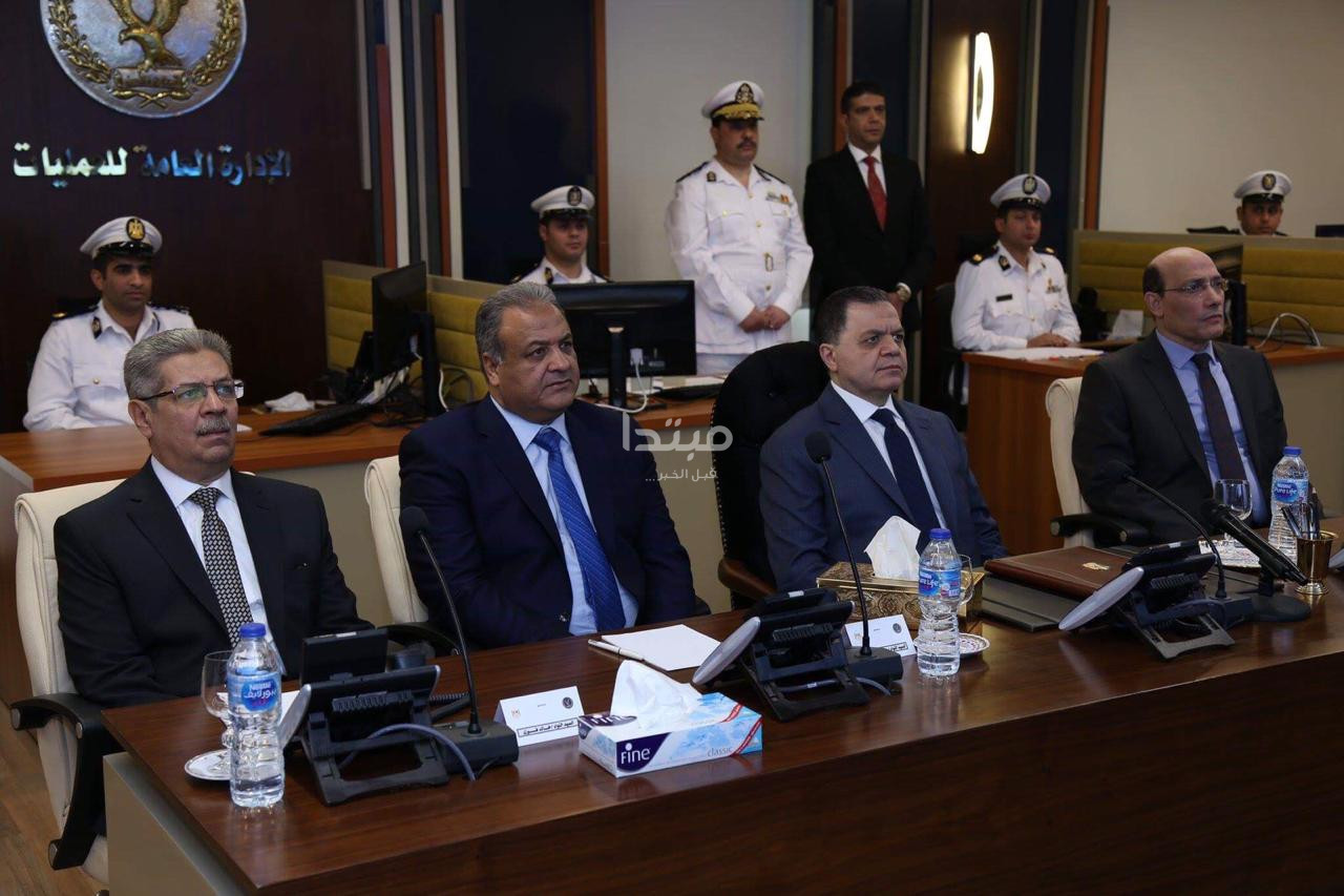 وزير الداخلية يتابع بالفيديو كونفرانس تأمين الاستفتاء على التعديلات