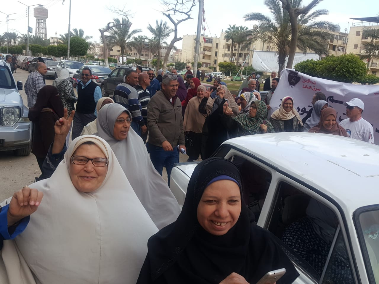 مسيرات حاشدة بالدقهلية للمشاركة بالاستفتاء