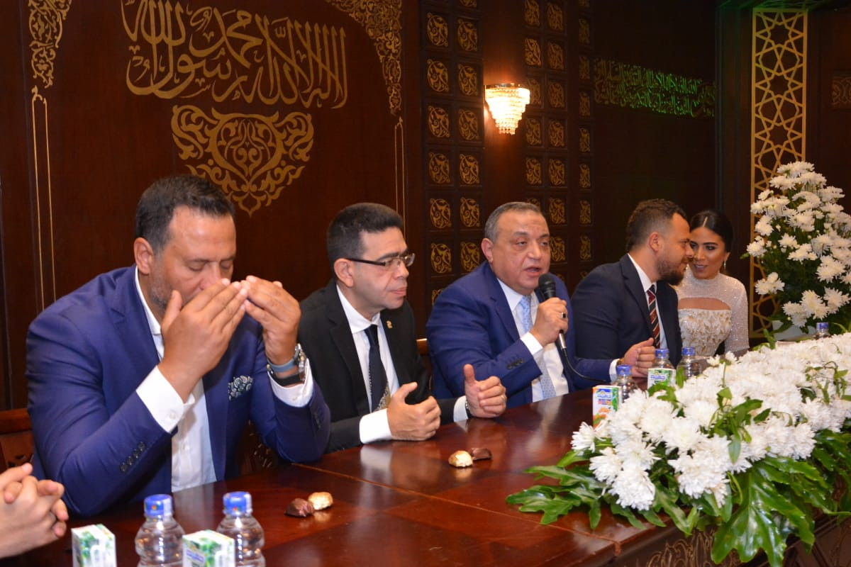 ماجد المصرى يحتفل بعقد قران ابنه