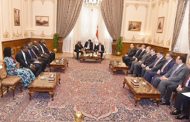 على عبدالعال ورئيس برلمان غانا
