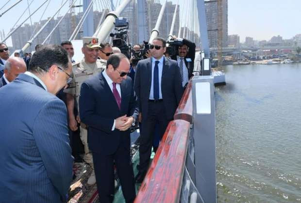 افتتاح الرئيس لمحور روض الفرج