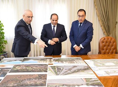 السيسى يستعرض الموقف التنفيذى للمرحلة الأولى للعاصمة الإدارية الجديدة