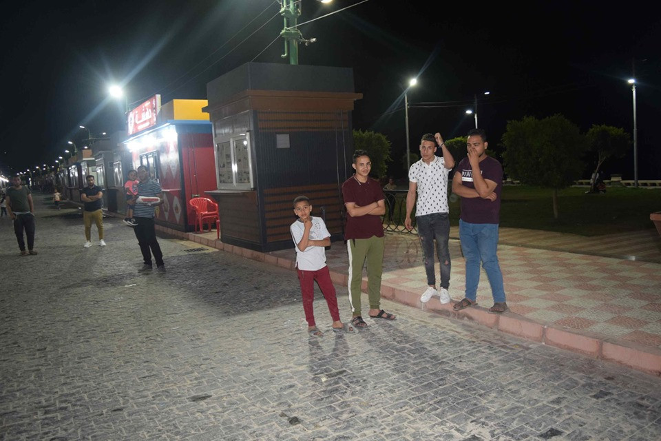 محافظ المنيا يشهد مشروع شارع مصر