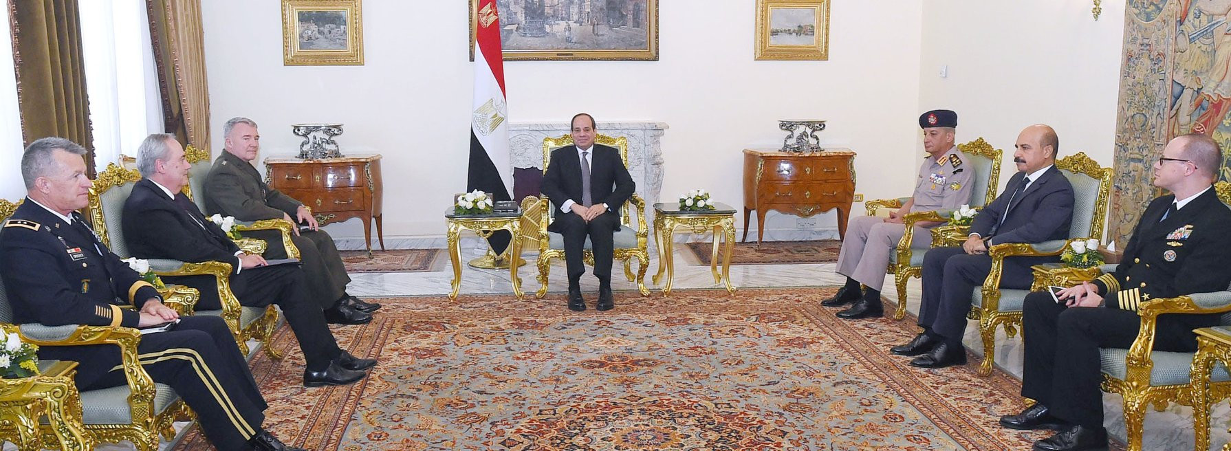 السيسى وقائد القيادة المركزية الأمريكية