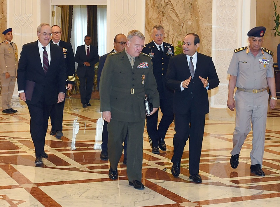 السيسى وقائد القيادة المركزية الأمريكية