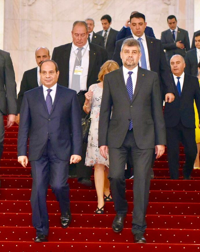 زيارة الرئيس السيسى للبرلمان الرومانى