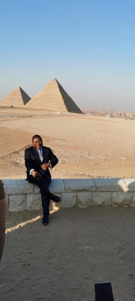 جولة رئيس موزمبيق بمنطقة الأهرامات