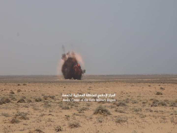 إتلاف ألغام حوثية