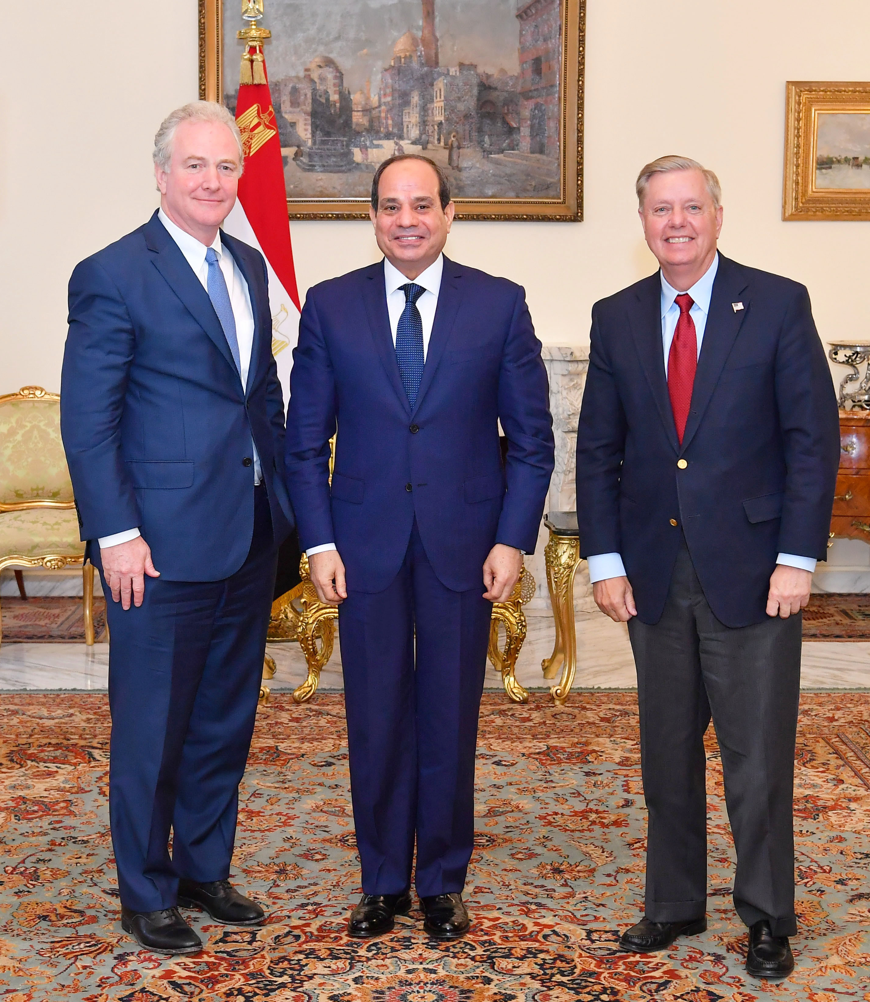 الرئيس عبدالفتاح السيسى والسيناتور الأمريكى ليندسى جراهام