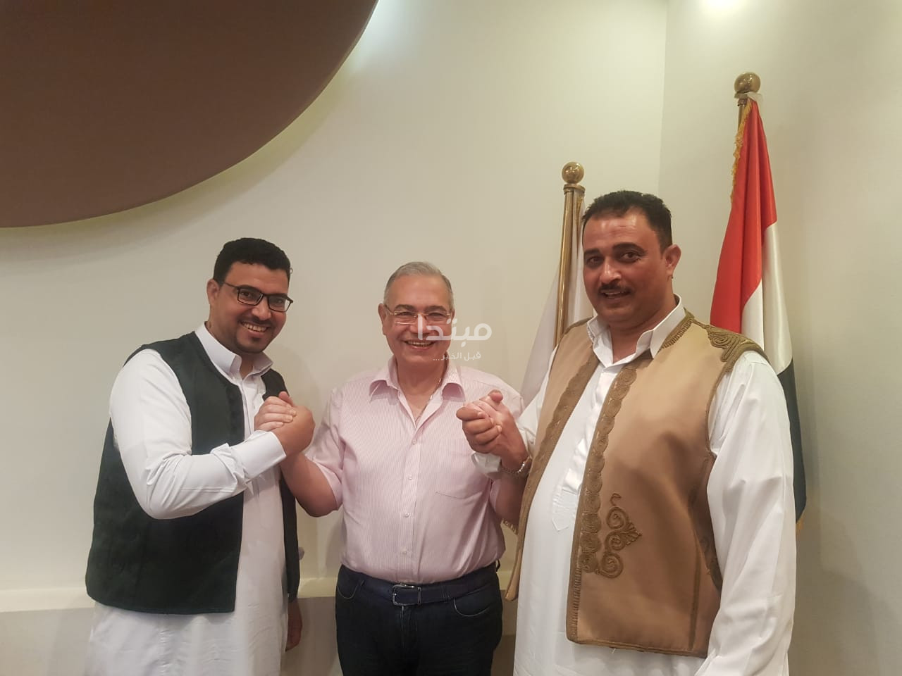 رئيس المصريين الأحرار ووفد مطروح