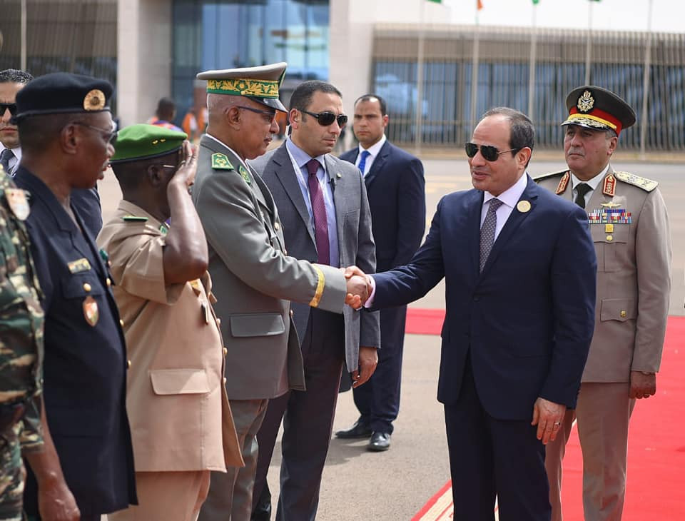 السسى يغادر النيجر