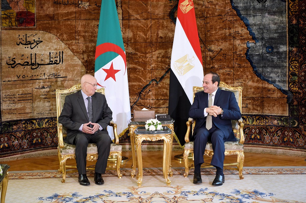 الرئيس السيسى ونظيره الجزائرى