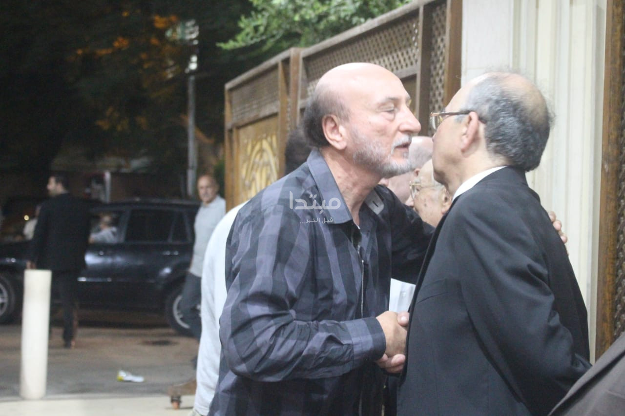 عزاء زوجة رشوان توفيق