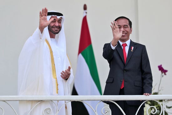 ولى عهد أبو ظبى فى إندونيسيا