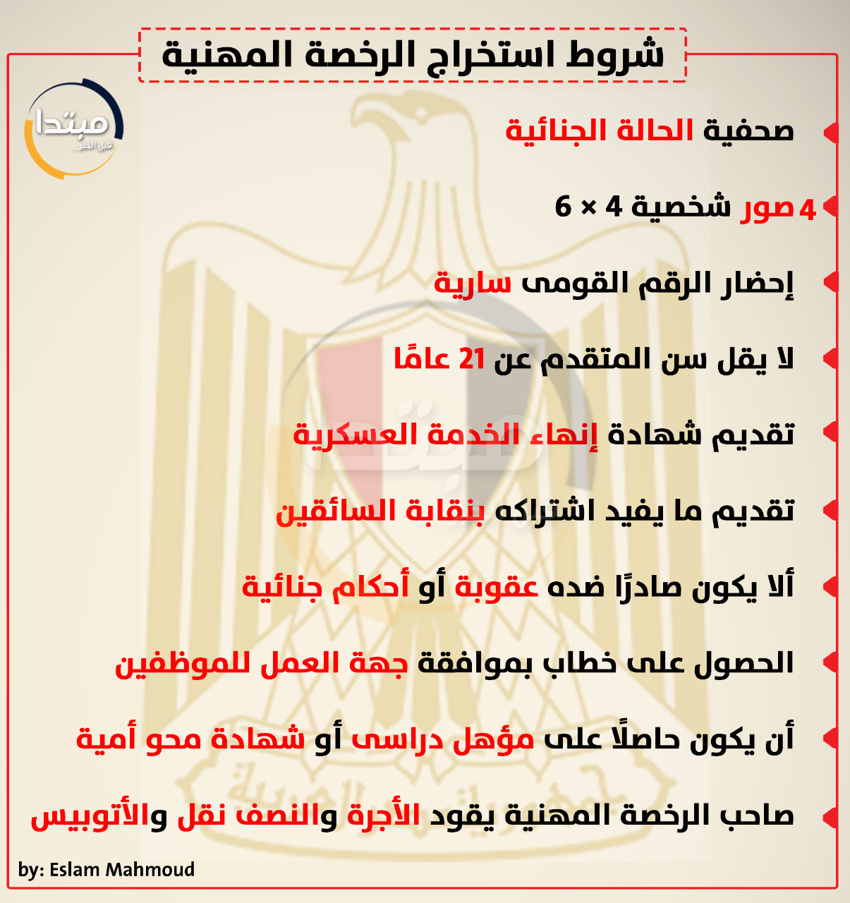 شروط استخراج الرخصة المهنية