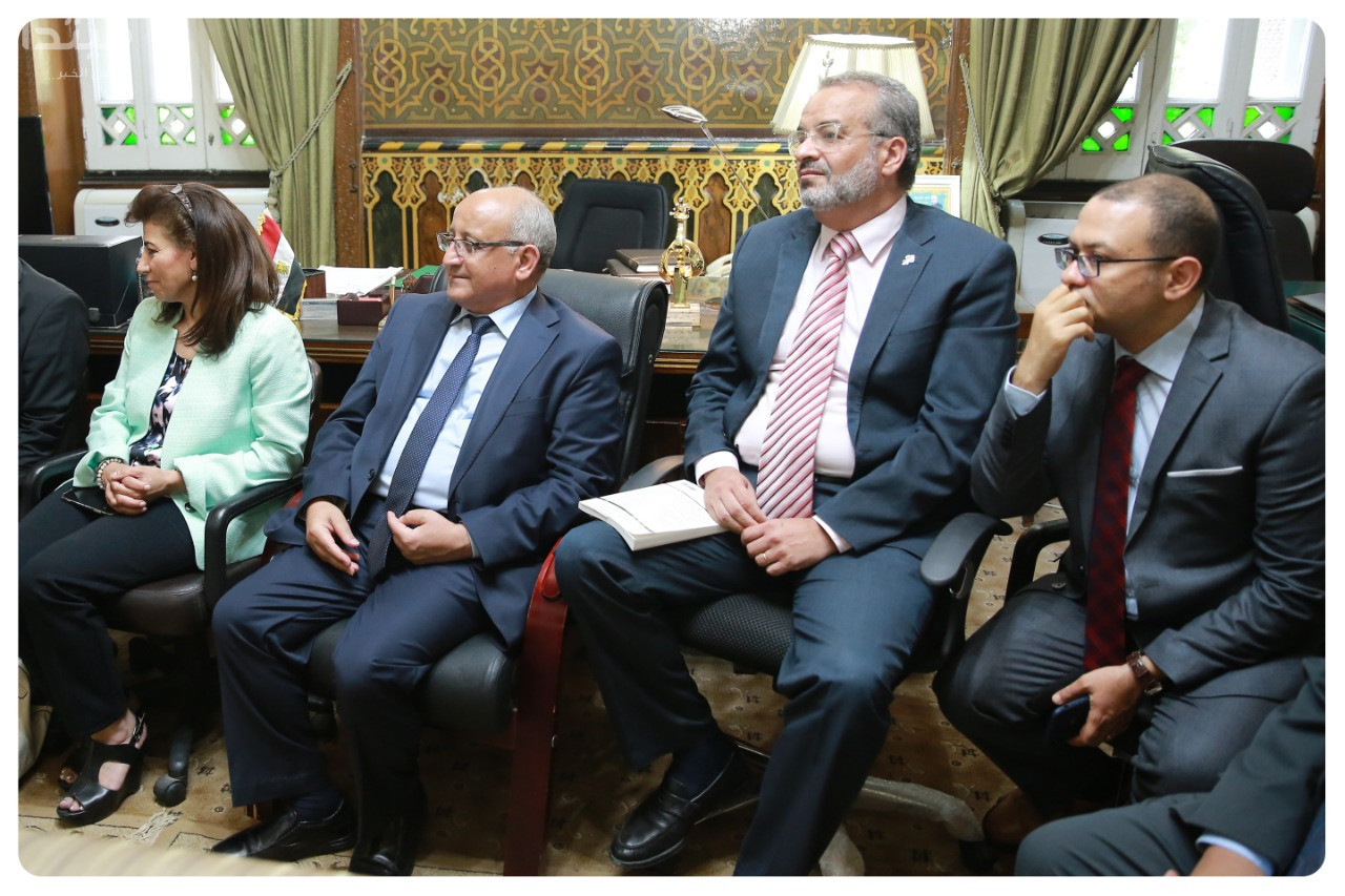 زيارة رئيس الطائفة الإنجيلية لتهنئة وزير الأوقاف بعيد الأضحى