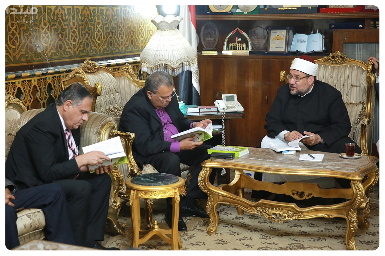 زيارة رئيس الطائفة الإنجيلية لتهنئة وزير الأوقاف بعيد الأضحى