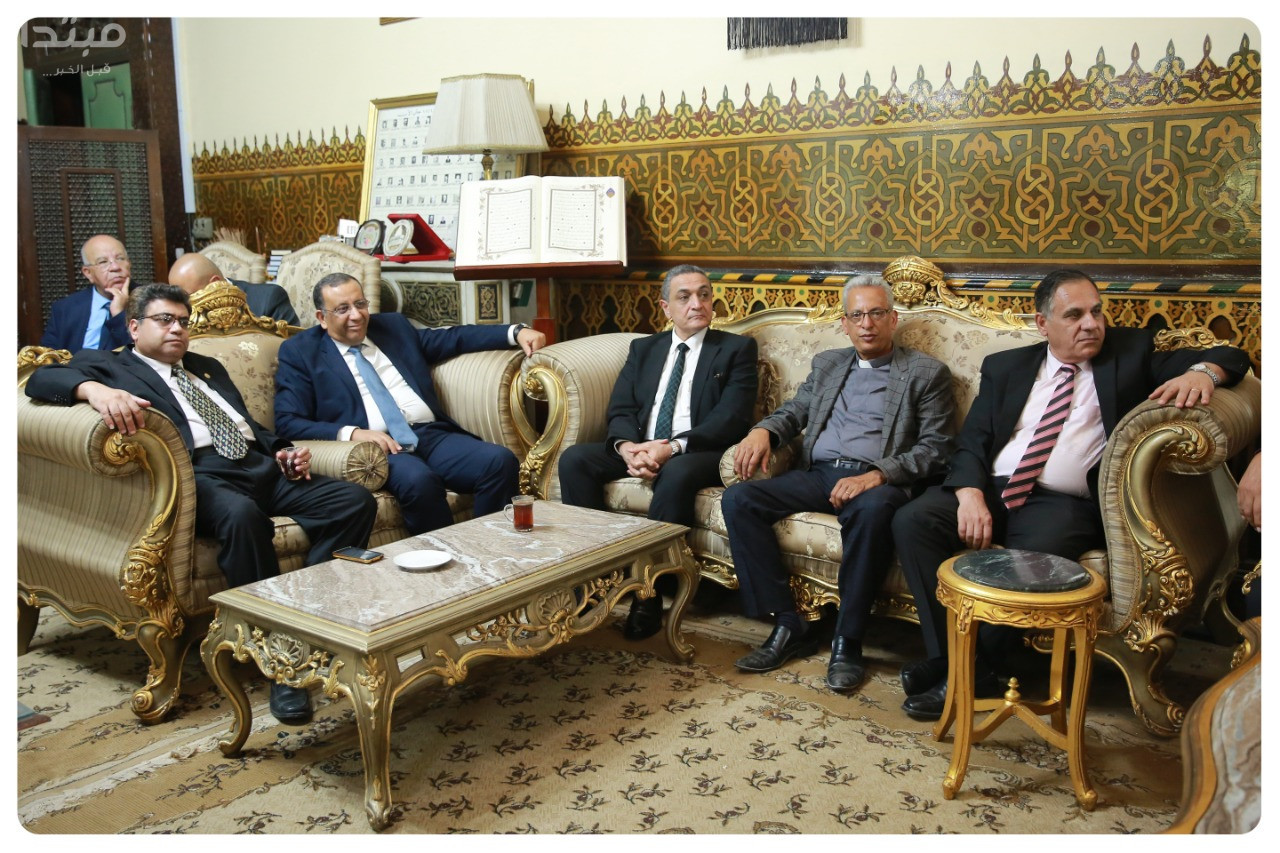 زيارة رئيس الطائفة الإنجيلية لتهنئة وزير الأوقاف بعيد الأضحى