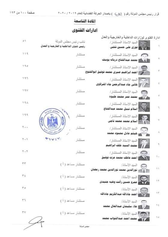 التشكيل الجديد لمجلس الدولة