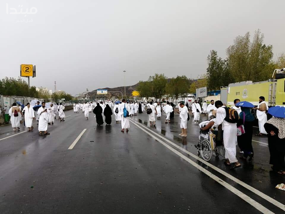 أمطار فى الحج
