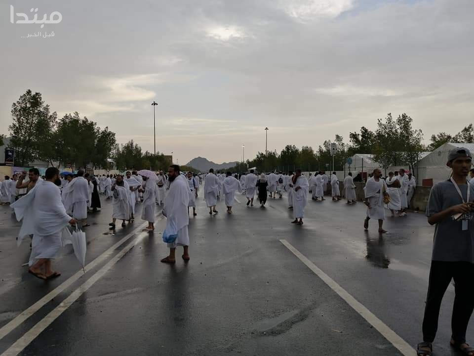 أمطار فى الحج