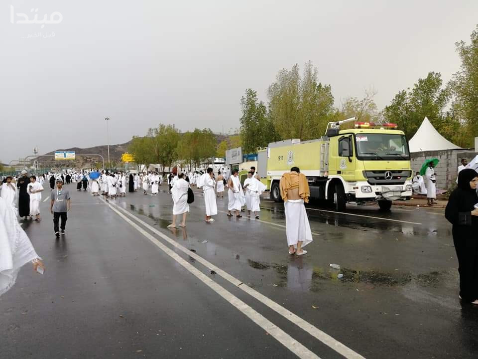 أمطار فى الحج