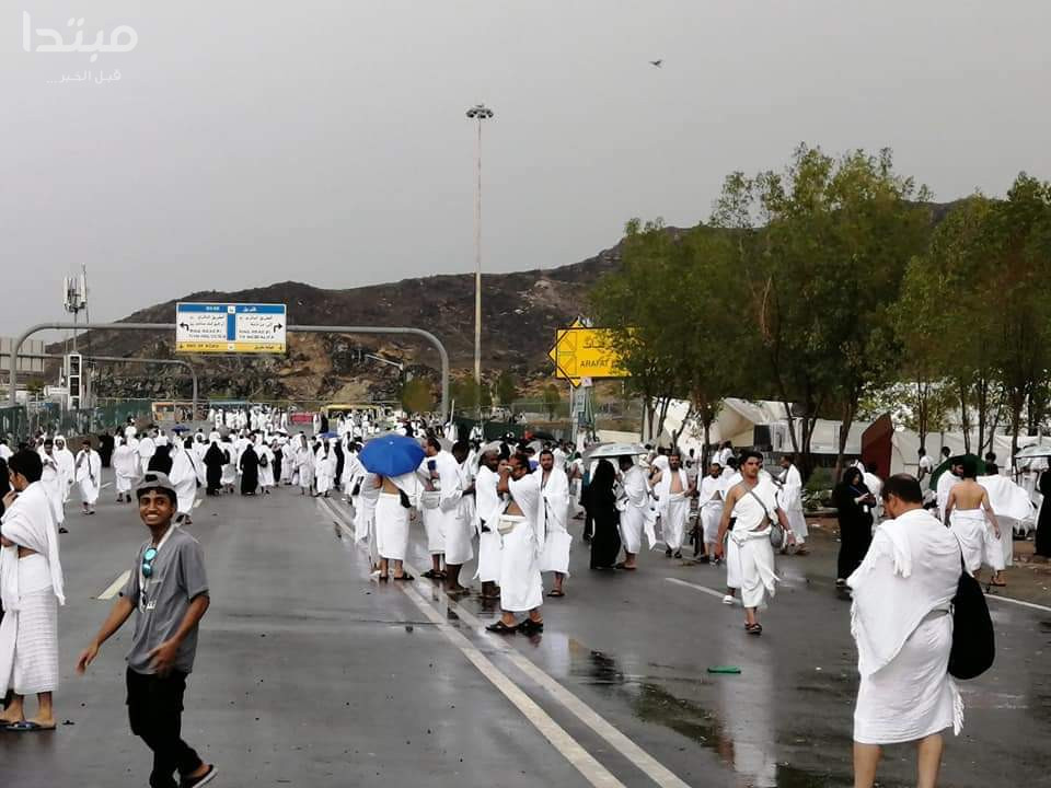 أمطار فى الحج
