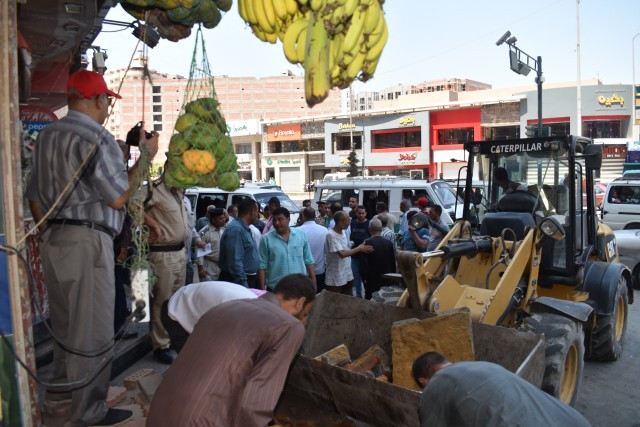 حملة رفع إشغالات بالفيوم