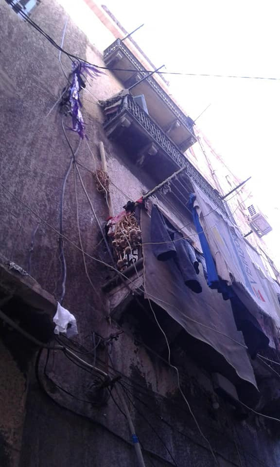 انهيار أجزاء من عقار بالإسكندرية