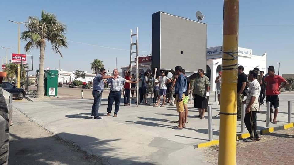 حملة إزالة إشغالات فى مارينا