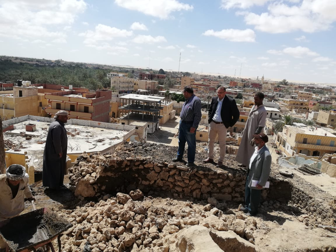 أعمال ترميم مدينة شالي بواحة سيوة