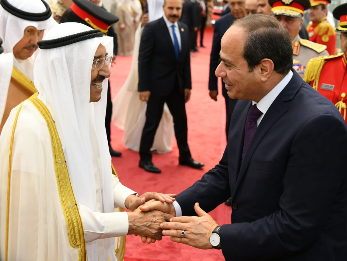 لقاء السيسى وأمير الكويت