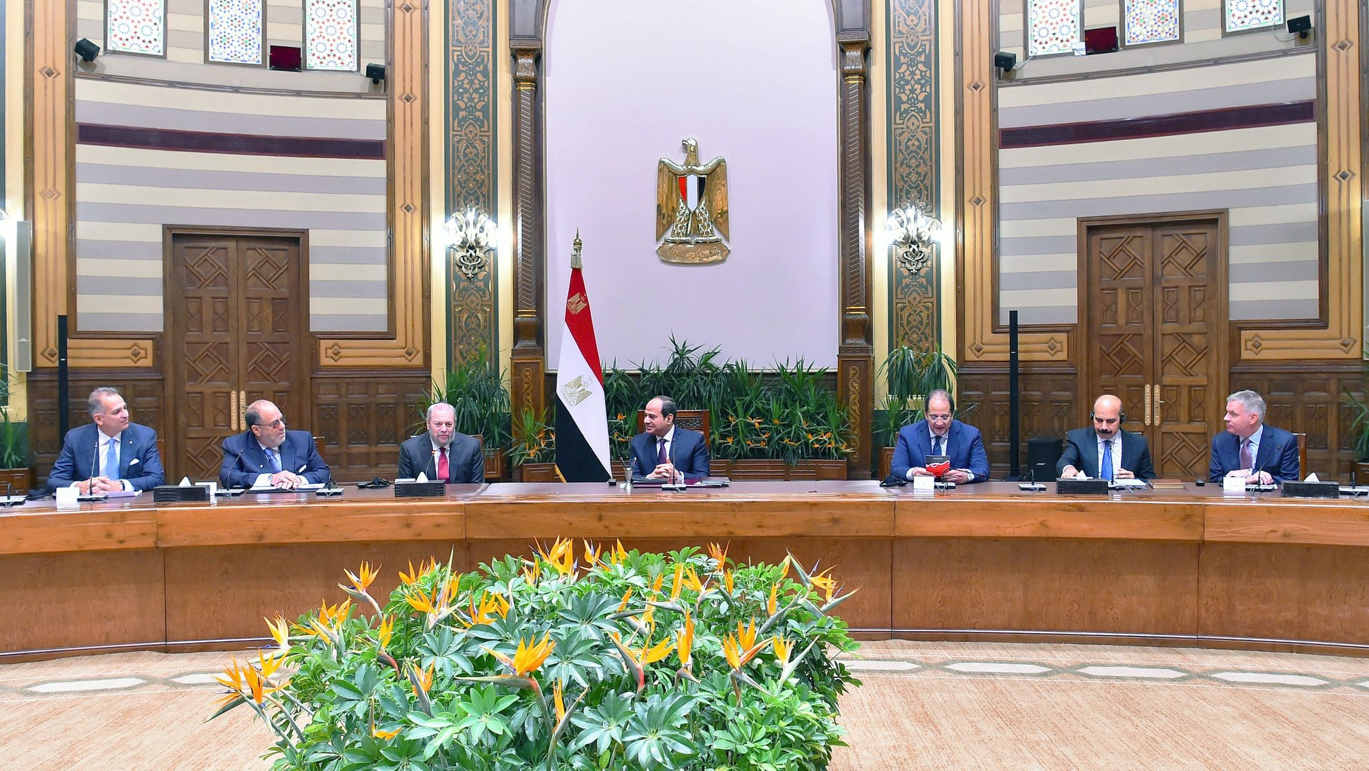 السيسى ووفد مركز الشؤون اليهودية