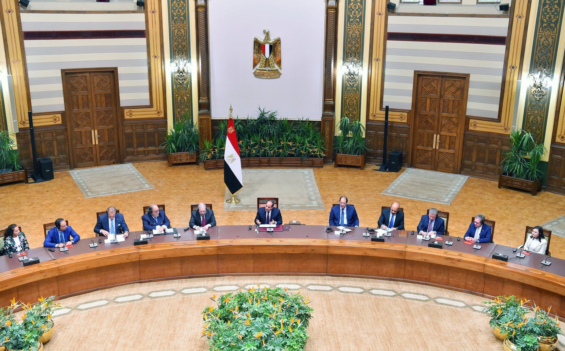 السيسى ووفد مركز الشؤون اليهودية