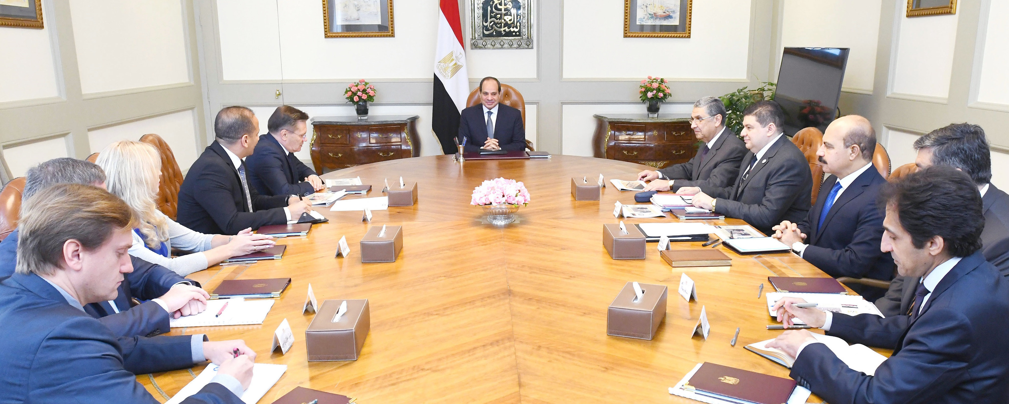 السيسى ومدير روس أتوم