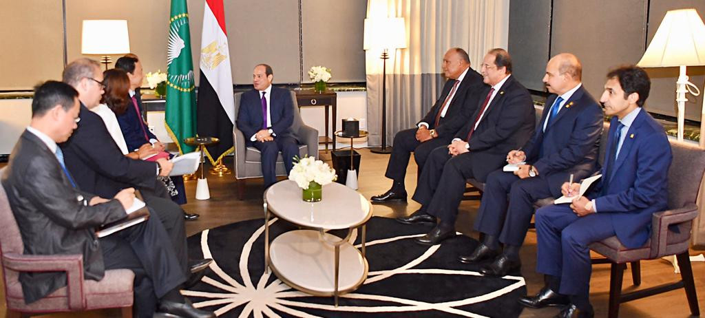 الرئيس السيسى يلتقى مدير عام منظمة الأغذية والزراعة